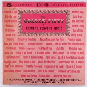 The Golden Fifty Of Popular Concert Music, Fidelity 5x LP Record SF-G-50 Box Set